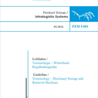 FEM 9.001 - Guideline / Terminology – Dictionary Storage and Retrieval Machines (English/German)