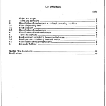 FEM 9.512 - Rules for the Design of Storage and Retrieval Machines: Mechanisms